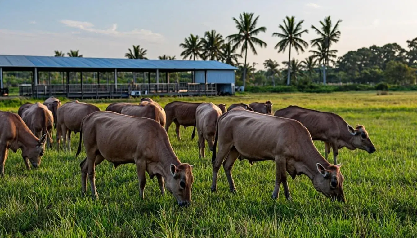 Ladang penternakan lembu baka KK Cross Brahman Jaras di Kota Tinggi Johor
